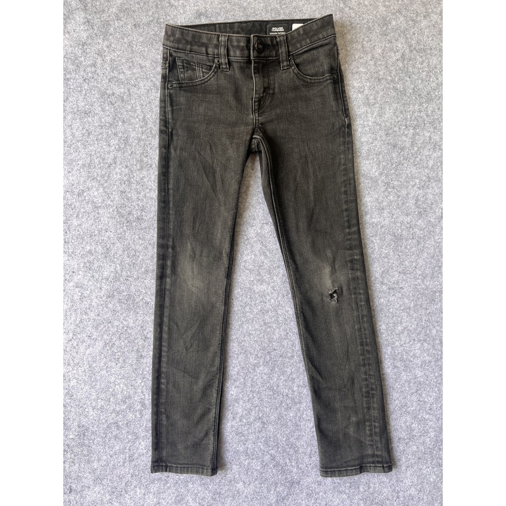 Volcom Solver Tapered Jeans 23 Black Faded Modern Tapered Denim